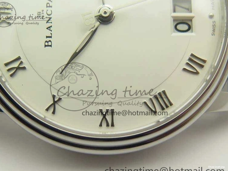 0305 SportInspired Villeret 6669 SS HG 1:1 Best Edition White Dial On Leather Strap V 8099